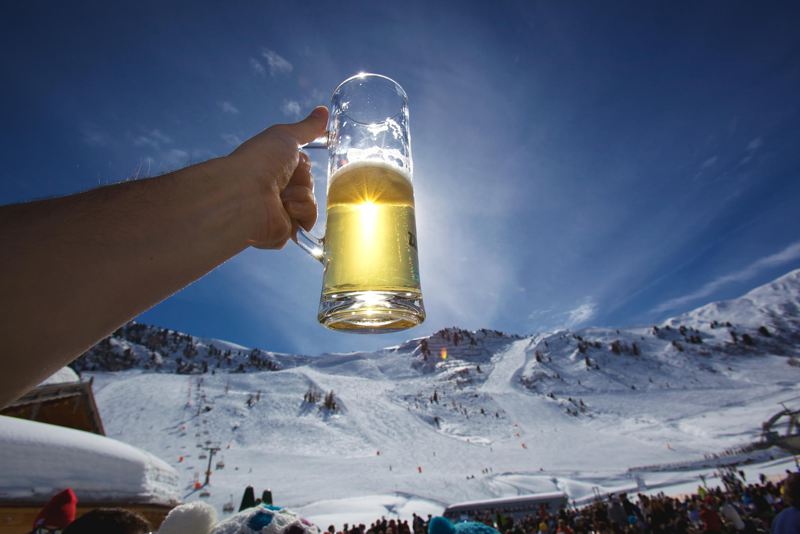 Apres ski beer