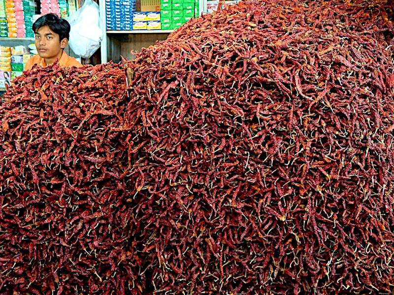 Chillies Margao Market