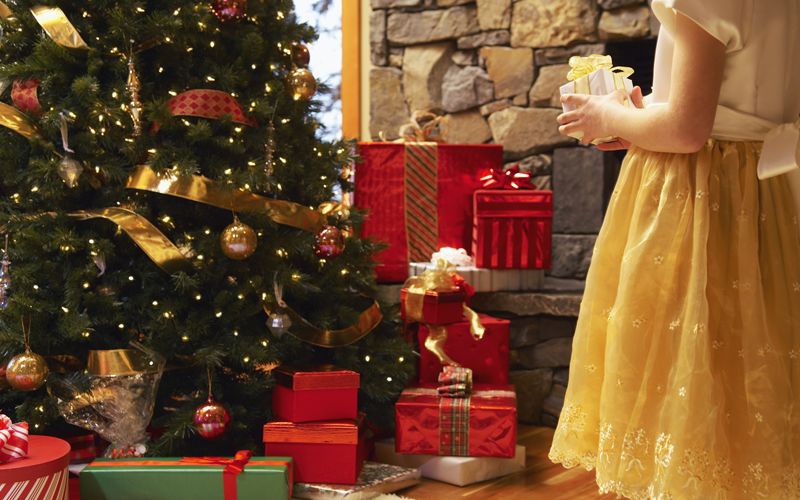 Christmas Tree Giving Presents