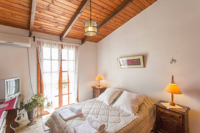 inside Greek home - bedroom