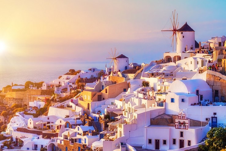 Santorini coast
