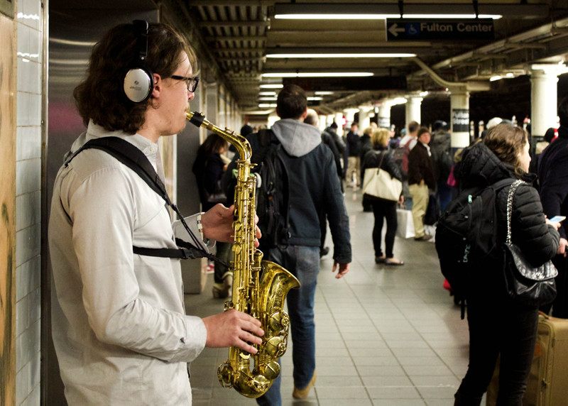 Music in the subway, New york