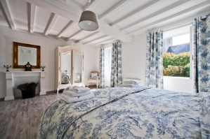 bedroom with view