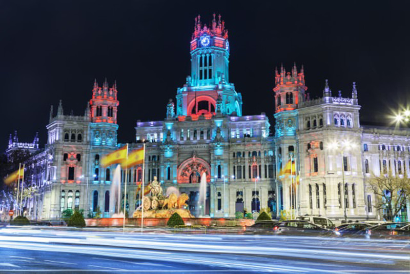 Spain Madrid at Christmas