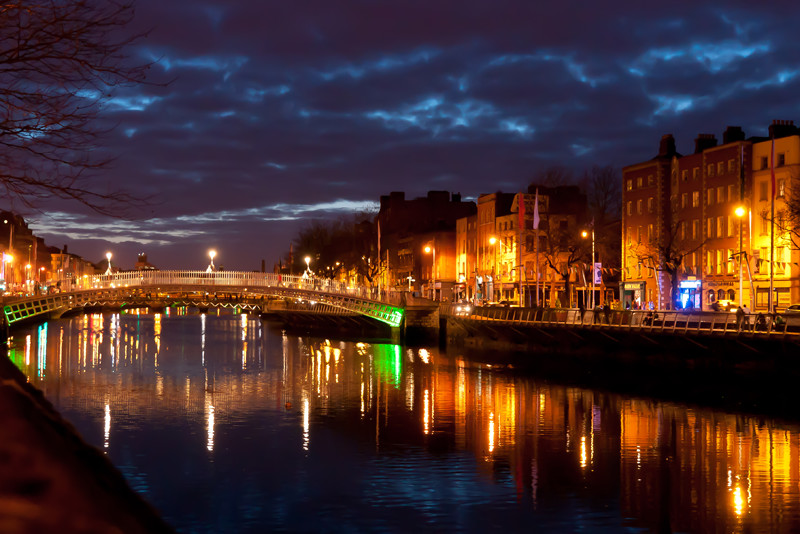 Dublin Nighttime Bridge