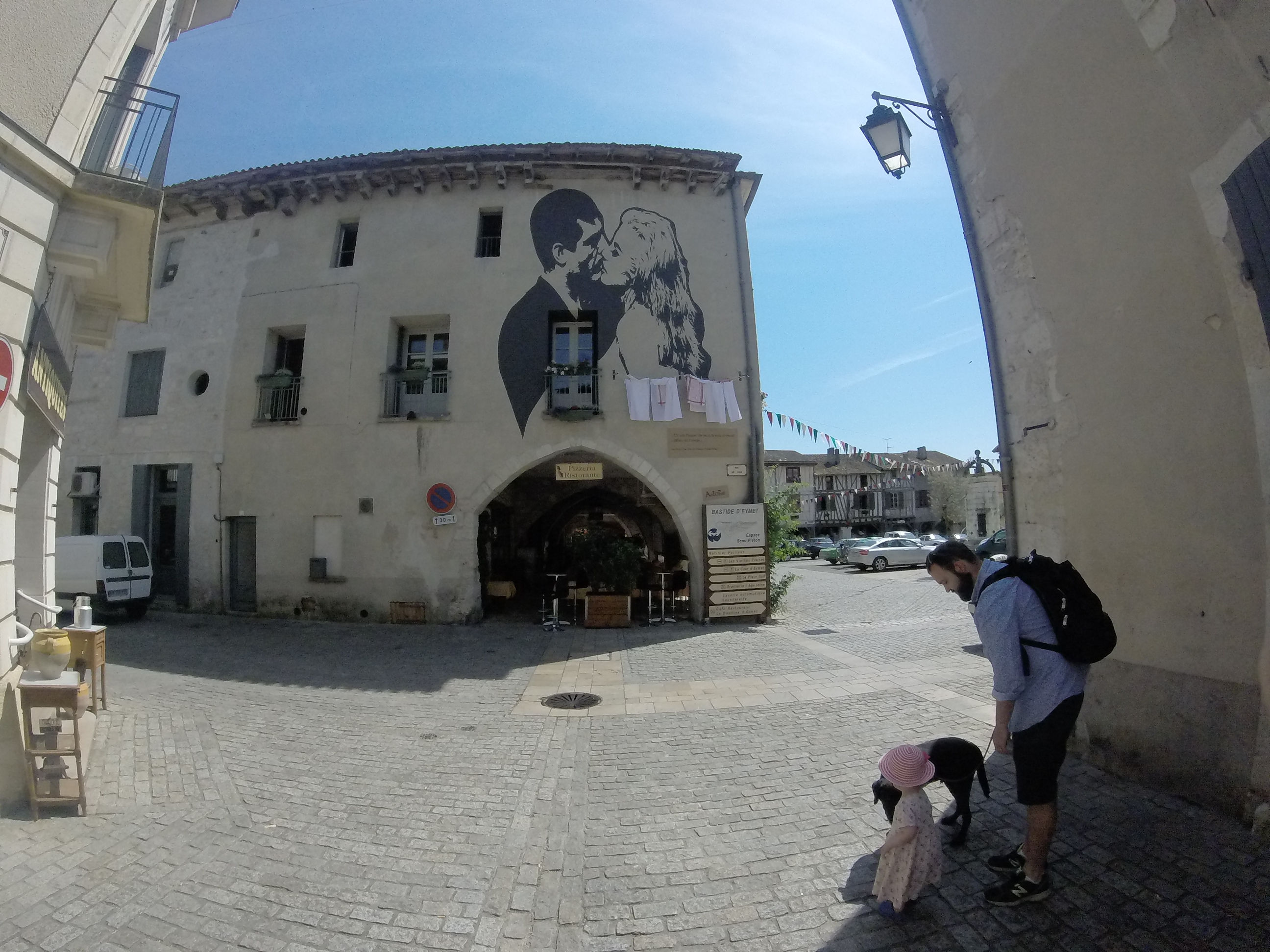 Eymet Square, Aquitaine, France