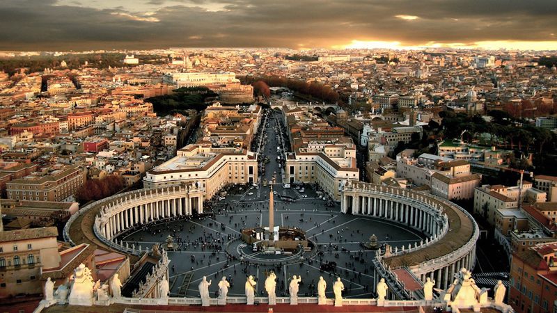 The famous Vatican city in Rome