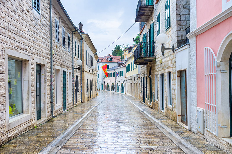 The old town, Herceg Novi, Montenegro.