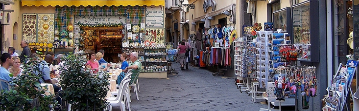 shopping in sorrento