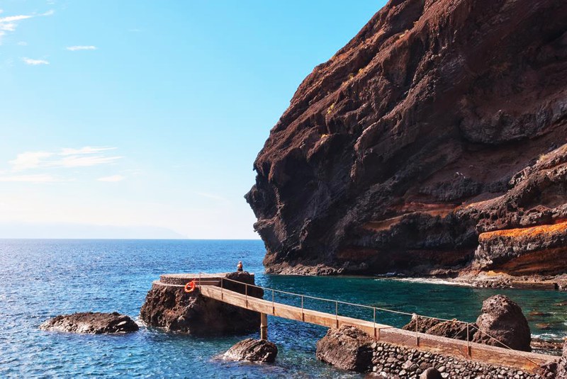 The secret Masca Valley Bay in Tenerife, Spain.