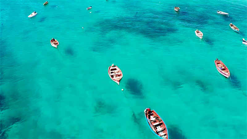 Fishermen at sea, Cape Verde